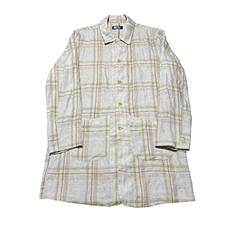 SUMMER HALF COAT-LINEN CHK